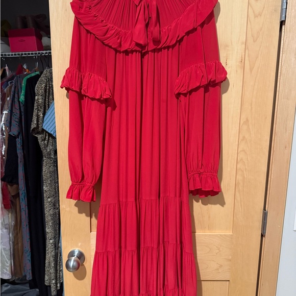 Ulla Johnson Dresses & Skirts - Ulla Johnson Vibrant Red Long Sleeve Dress